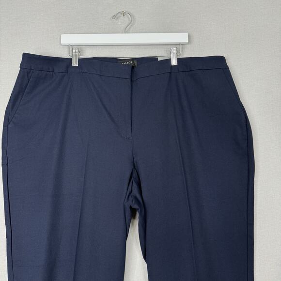 Talbots Womens Dress Pants 24W Blue Hampshire Straight Leg Ankle Trouser Career - Picture 2 of 15